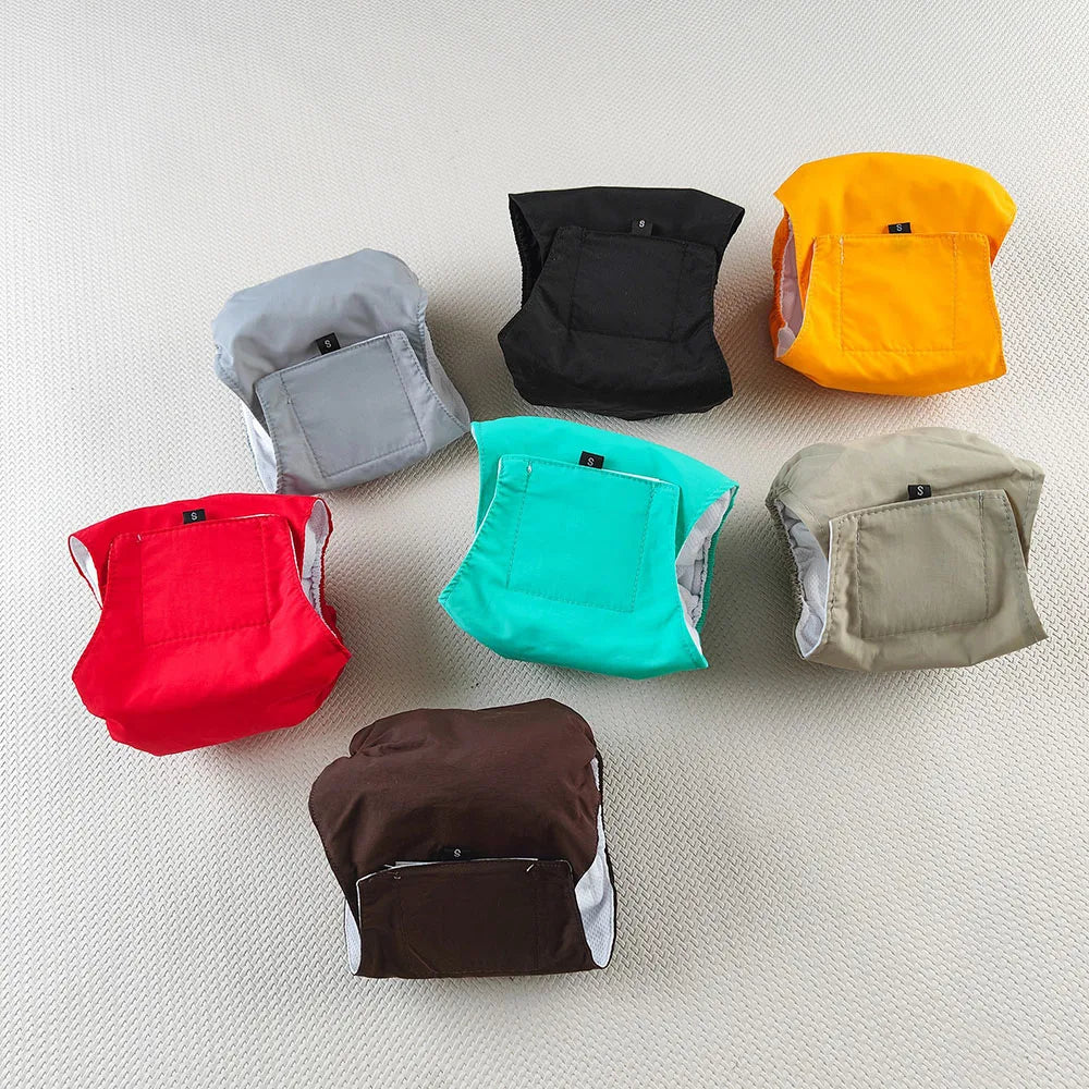 Washable reusable dog belly bands 3-pack for senior dogs
